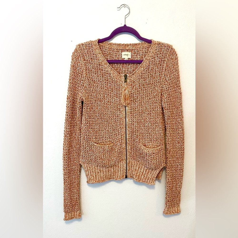 Aritzia Wilfred Free 100% Cotton Sweater with Zipper